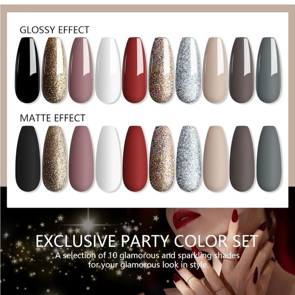 NEW IN BOX, Saviland Dip Powder Nail Kit - 10 Colors Dip Powder Starter Kit - Picture 4 of 5